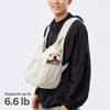 Breathable Canvas Pet Carrier Backpack for Cats and Dogs