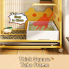 Multi-Level Cat Cage with Litter Box
