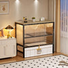 Enclosed Cat Litter Box Cabinet with Upper Storage Shelf