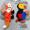 Squeaky Oxford Cloth Dog Toy with Crinkle Paper
