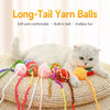 Hanging Yarn Ball Cat Toy for Independent Play