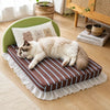 All-Season Waterproof Pet Sofa Bed with Removable Cover