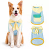 Lightweight Cotton-Linen Dog Vest with Bow Tie for Summer