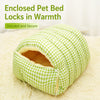Enclosed Pet Bed with Open Entry for Cats & Dogs