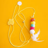 Hanging Feather Teaser Wand Toy for Cats