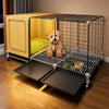 Indoor Small Dog Crate with Separate Sleeping and Potty Areas
