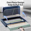 Plastic Dog Potty Tray with Wall, Wire Grid, and Drawer