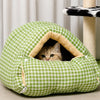 Semi-Enclosed Washable Bed for Cats and Small Dogs