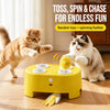 Interactive Electric Whack-a-Mole Cat Toy with Feather Teaser