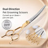 Pet Grooming Scissors Set with Thinning, Curved & Straight Shears