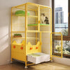 Multi-Level Cat Cage with Litter Box