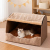 Enclosed Pet Bed with Removable Washable Design for Cats & Dogs