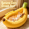 Banana-Shaped Pet Bed for Dogs & Cats