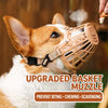 Dog Muzzle with Plastic Frame and Mesh Panel