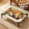 Elevated Pet Cot Bed with Removable Cushion for Dogs & Cats