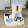 Pet Food and Water Bowl with Separate Compartments and Measured Feeding