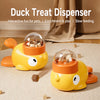 Duck-Shaped Rotating Treat Feeder Toy for Cats and Dogs