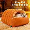 Enclosed Faux Fur Pet Bed