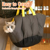 Enclosed Faux Leather Car Pet Carrier for Cats & Small Dogs