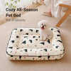 Cotton-Linen Pet Bed Mat for Dogs & Small Pets