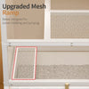 Enclosed Cat Litter Box Cabinet with Upper Storage Shelf