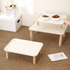 Elevated Pet Feeding Stand with Wooden Legs for Cats and Dogs