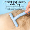 Long-and-Short Tooth Pet Grooming Rake Comb for Dogs and Cats