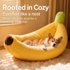 Banana-Shaped Pet Bed for Dogs & Cats