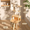 Cat Tree with Space Capsule Bed and Rope Scratching Post