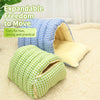 Enclosed Pet Bed with Open Entry for Cats & Dogs