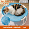 Round Elevated Pet Bed with Breathable Fabric