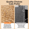 Round Woven Cattail Grass Cat Scratcher Mat