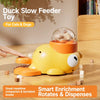 Duck-Shaped Rotating Treat Feeder Toy for Cats and Dogs