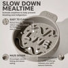 Slow-Feed Pet Bowl for Dogs and Cats