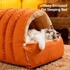 Enclosed Faux Fur Pet Bed