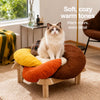 Petal-Shaped Elevated Pet Bed with Removable Washable Cover