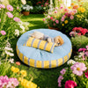 Striped Tatami-Style Pet Bed Mat with Pillow for Cats & Dogs