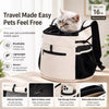 Breathable Front-Carry Pet Carrier Bag for Cats and Small Dogs
