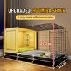 Indoor Small Dog Crate with Separate Sleeping and Potty Areas