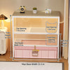 Enclosed Cat Litter Box Cabinet with Upper Storage Shelf
