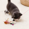 Cat Teaser Wand Toy with Suction Cup Base