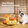 Duck-Shaped Rotating Treat Feeder Toy for Cats and Dogs