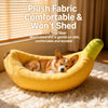 Banana-Shaped Pet Bed for Dogs & Cats