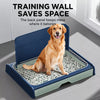 Plastic Dog Potty Tray with Wall, Wire Grid, and Drawer