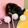 Hanging Yarn Ball Cat Toy for Independent Play