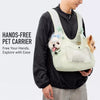 Breathable Canvas Pet Carrier Backpack for Cats and Dogs