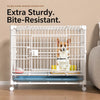 Stackable Resin Pet Crate with Toilet Tray for Indoor Use