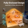 Multi-Level Plastic Cat House with Litter Box Compartment