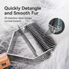 Double-Sided Stainless Steel Dog & Cat Deshedding Comb