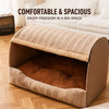 Enclosed Pet Bed with Removable Washable Design for Cats & Dogs